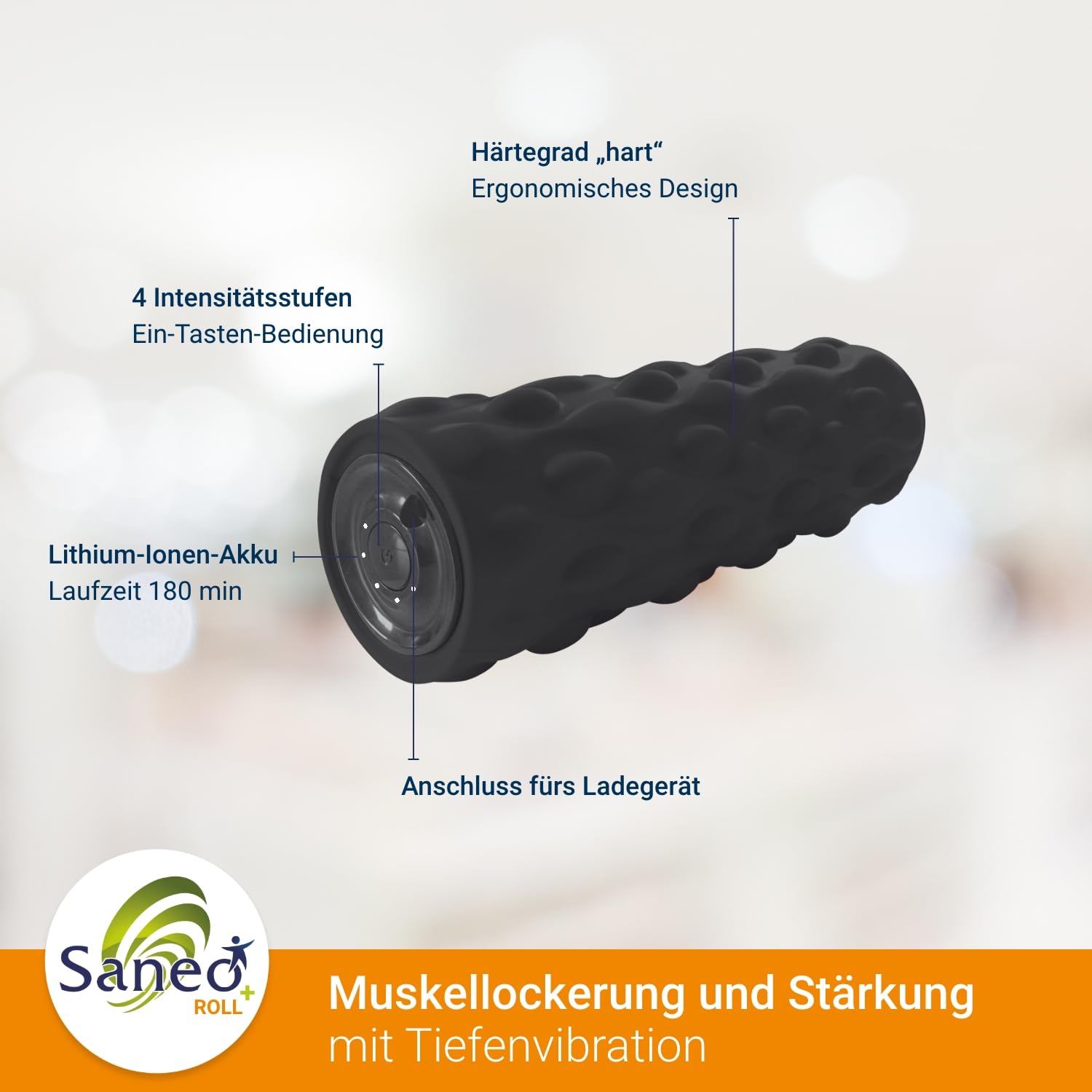 saneo-saneoroll-vibrations-faszienrolle-4-stufen-tiefen image 2